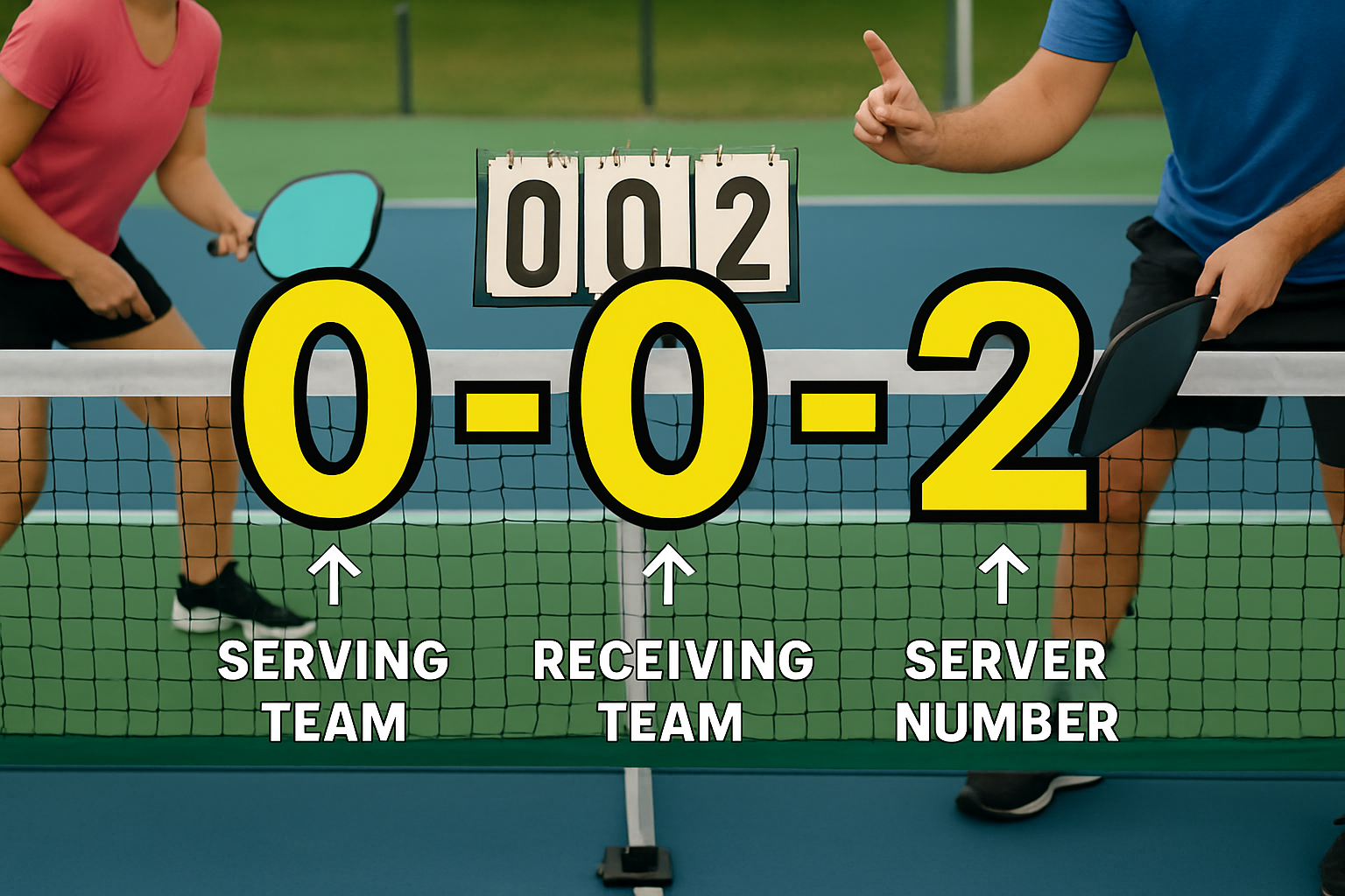 How to Keep Score in Pickleball: The 0-0-2 System Explained