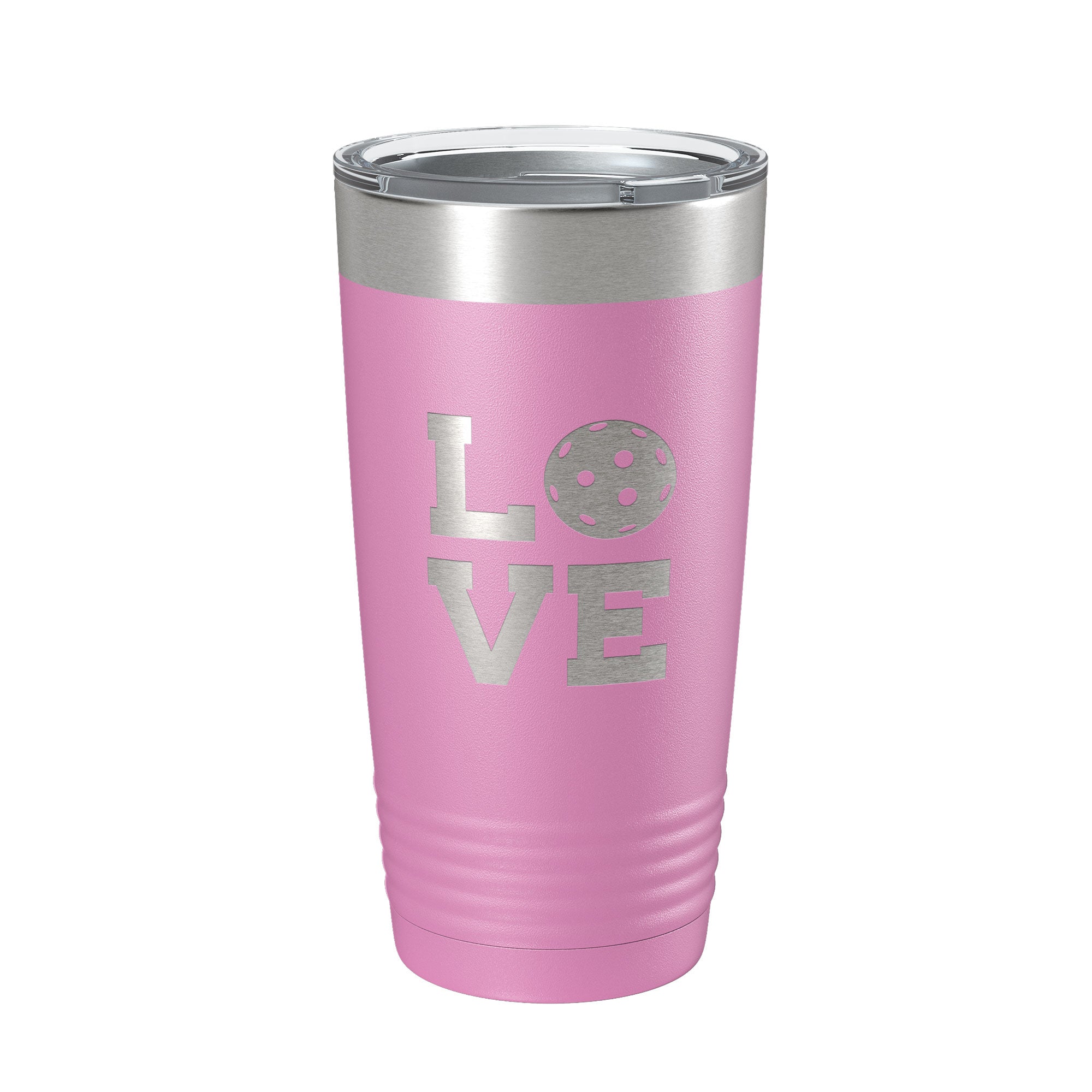 Pickleball Love Tumbler Travel Mug Insulated Laser Engraved Coffee Cup Pickle Ball Gift 20 oz
