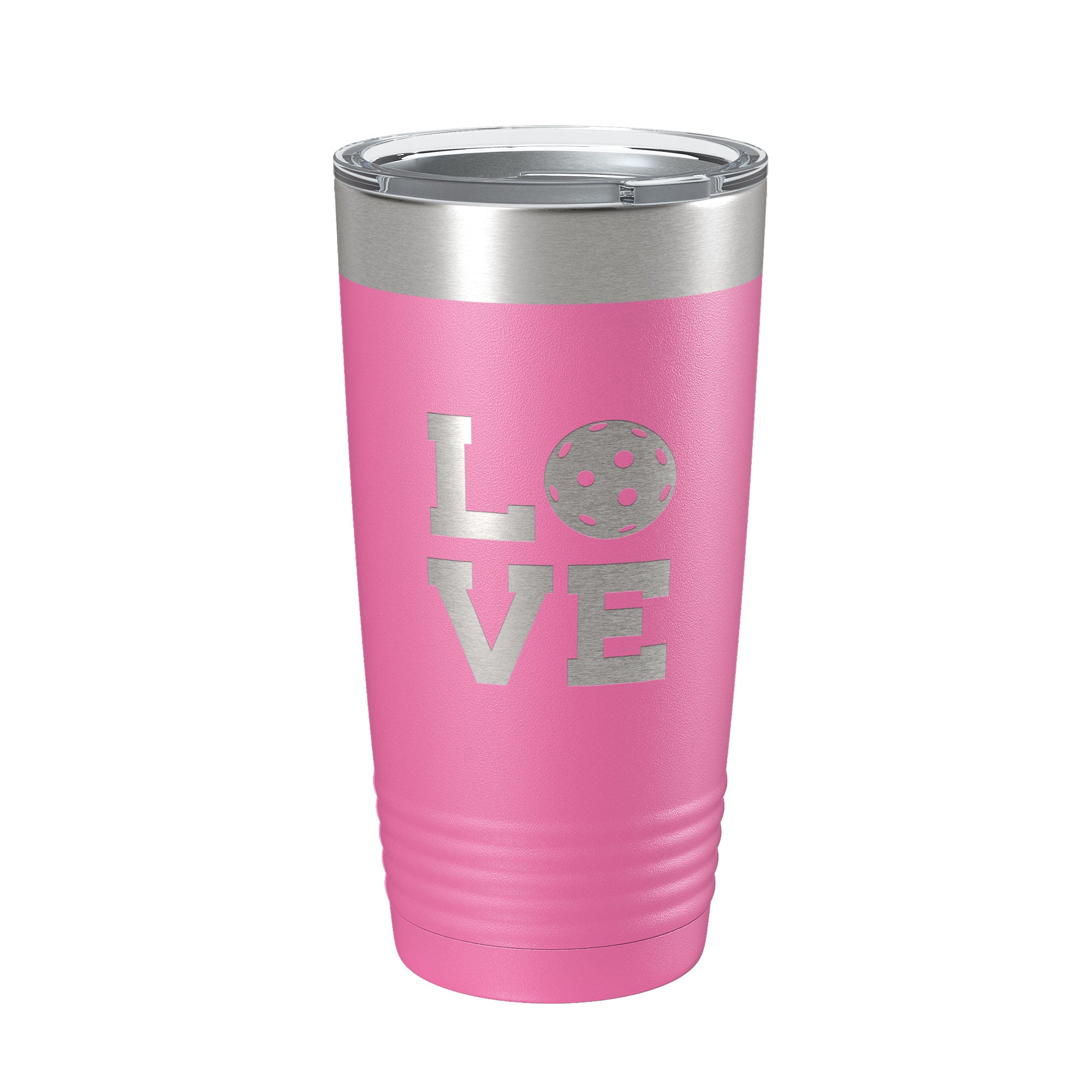Pickleball Love Tumbler Travel Mug Insulated Laser Engraved Coffee Cup Pickle Ball Gift 20 oz