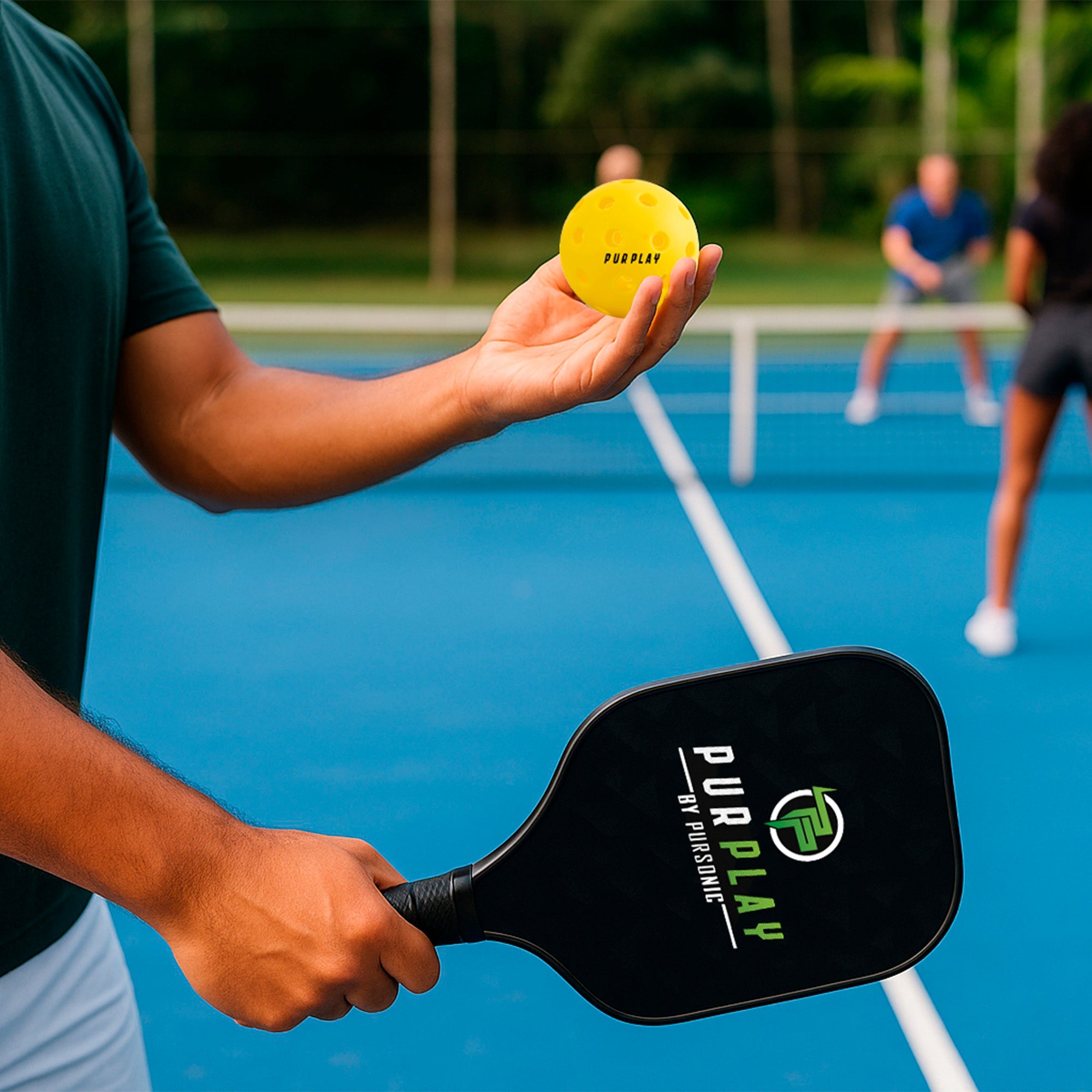 Pursonic The Ultimate Pickleball High Performance Set –4 Paddles, 4 Balls & 2 Carry Bag