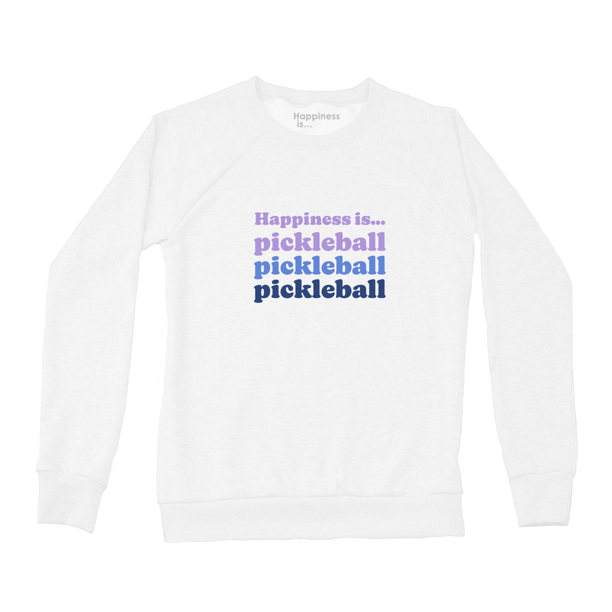 Women's Pickleball Triple Crew Sweatshirt, White