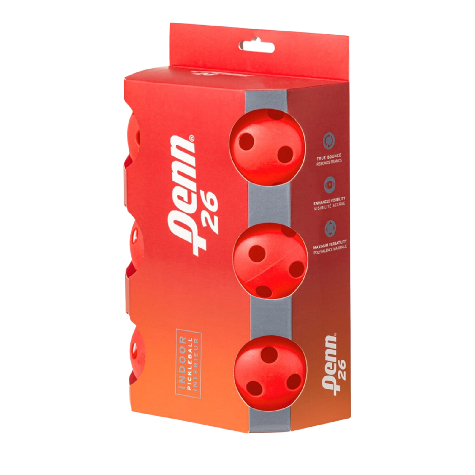 NNEDSZ PENN 26 Indoor Pickleball Balls - 1 Pack of 6 Balls