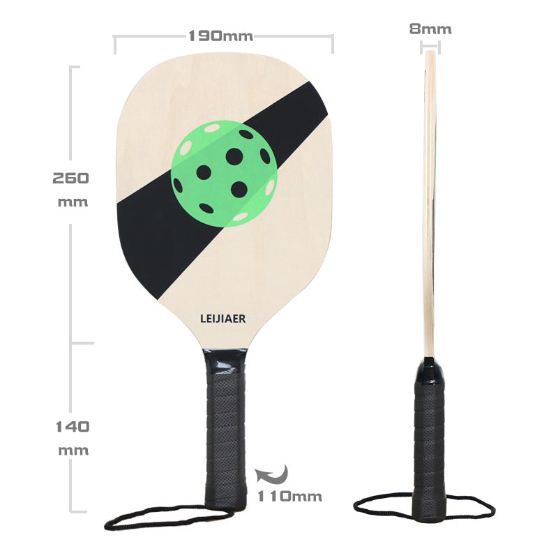 NNEDSZ Blue Standard Wooden Pickleball Paddle Set - Perfect for All Levels of Play