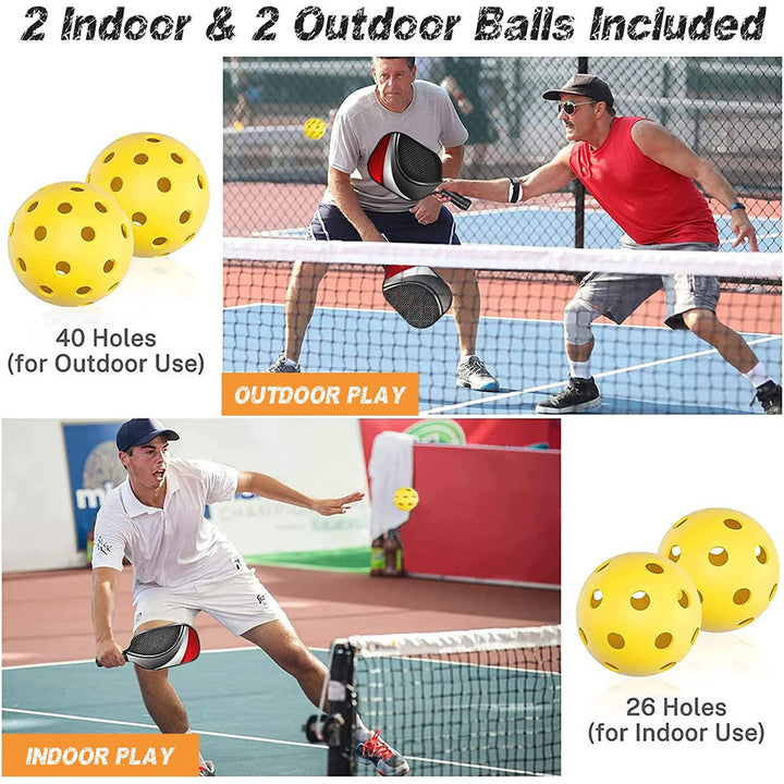 NNEDSZ Graffiti Model Fiberglass Pickleball Paddle Set - Vibrant Design for Enhanced Gameplay
