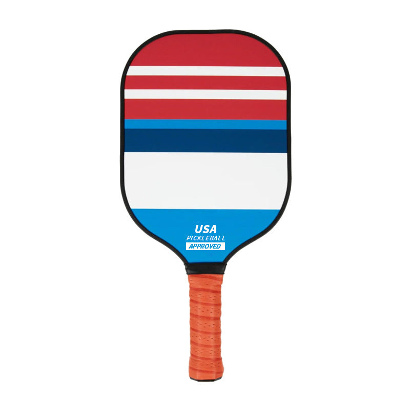 NNEDSZ Style 1 Colorful Geometric Patterns Fiberglass Pickleball Paddle - Lightweight 220g with Anti-Slip TPU Grip for Outdoor Sports