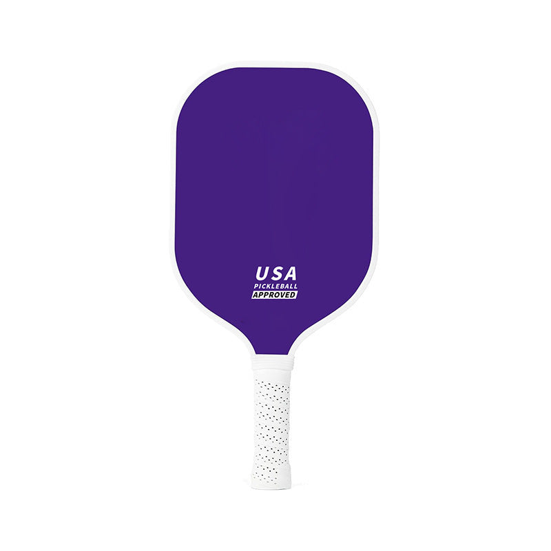 NNEDSZ Purple Fiberglass Pickleball Paddle - Lightweight 215g with Anti-Slip TPU Grip for Outdoor Sports