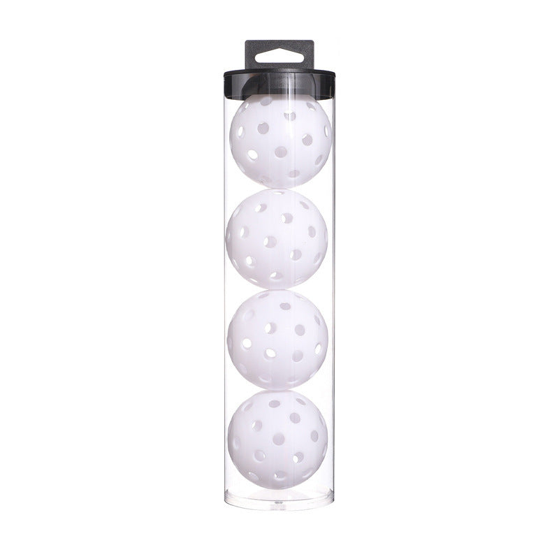 NNEDSZ 2 Tubes White Outdoor Pickleball Balls 4-Pack - Durable 40-Hole Design with Carry Tube(8 balls in total)