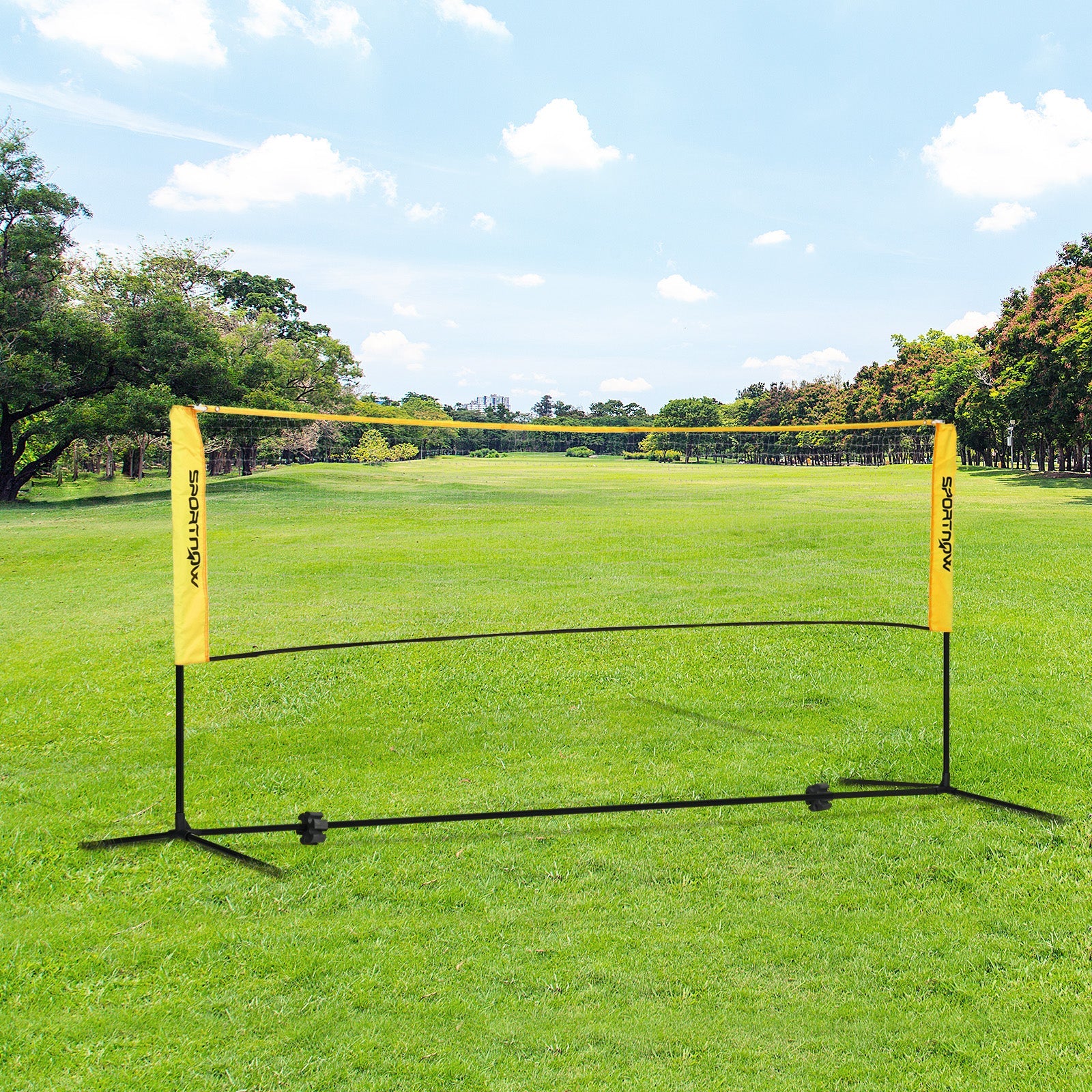 3(m) Badminton Net, Height Adjustable Outdoor Sports Net with Carry Bag, for Tennis, Pickleball and Volleyball