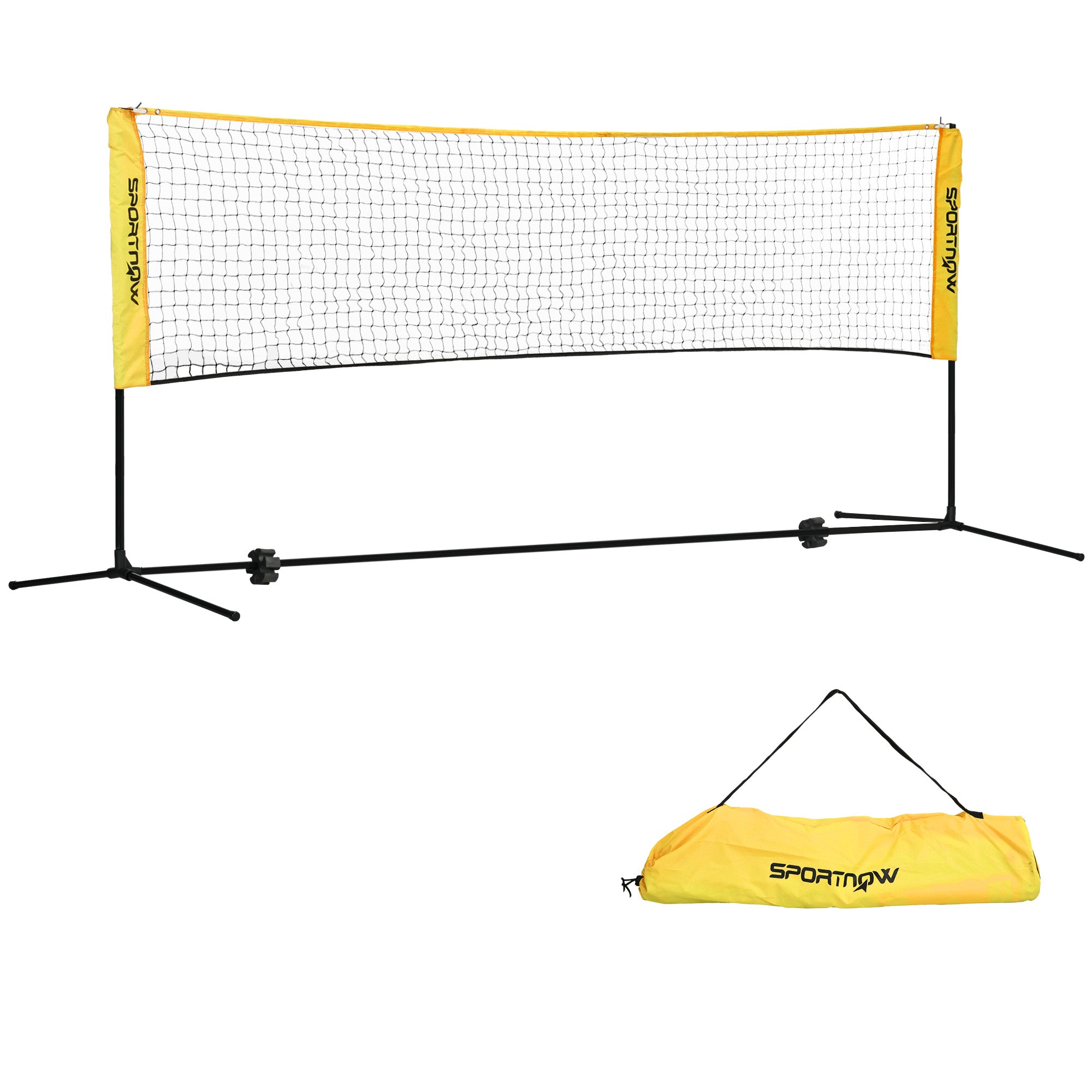 3(m) Badminton Net, Height Adjustable Outdoor Sports Net with Carry Bag, for Tennis, Pickleball and Volleyball
